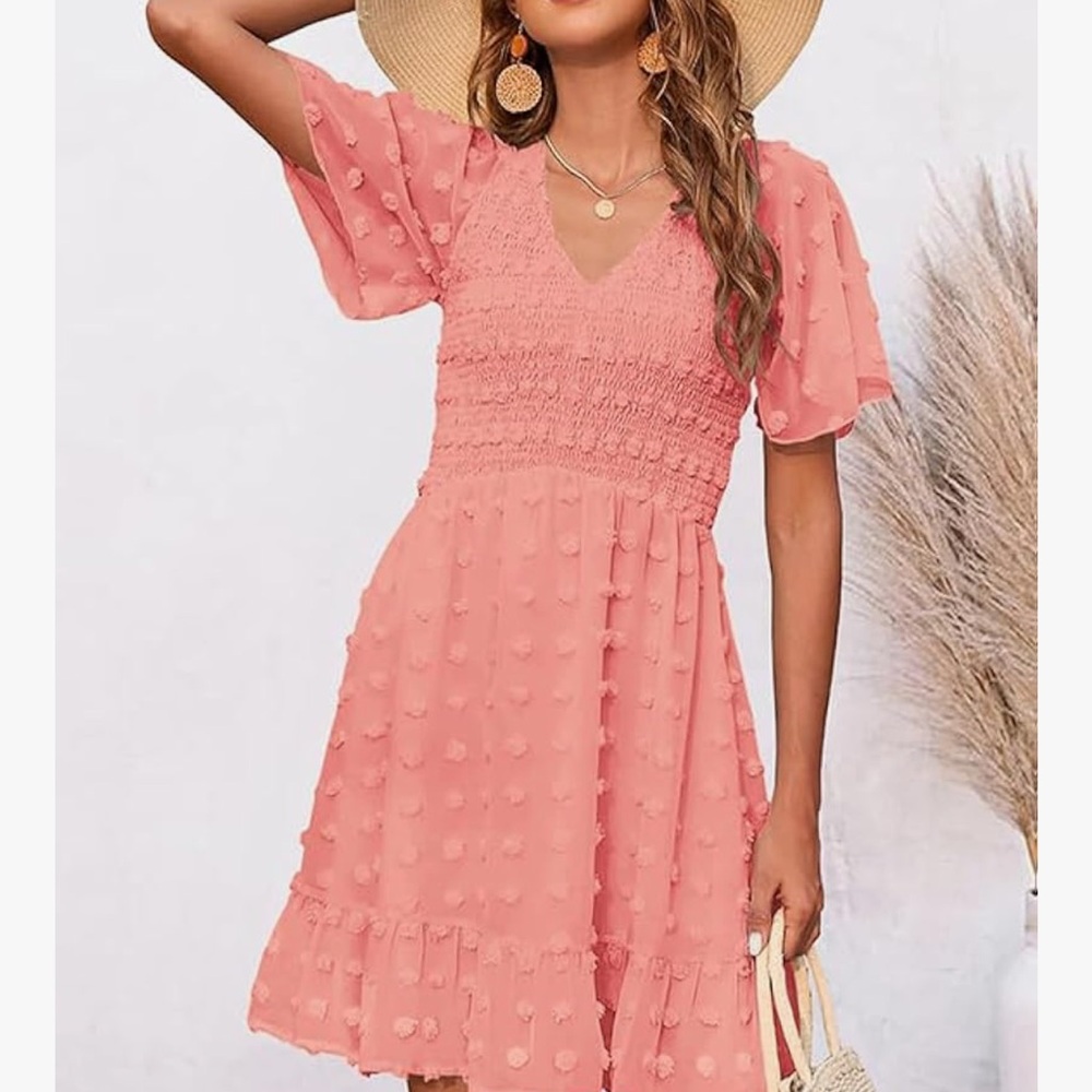 Btfbm s dot smocked  Summer Dress
